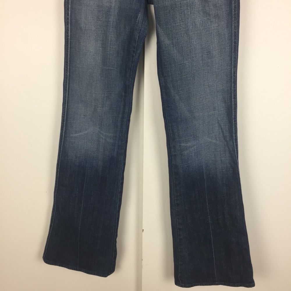 7FAM A-Pocket Rhinestone Jeans Denim Bootcut Bling - Picture 7 of 8